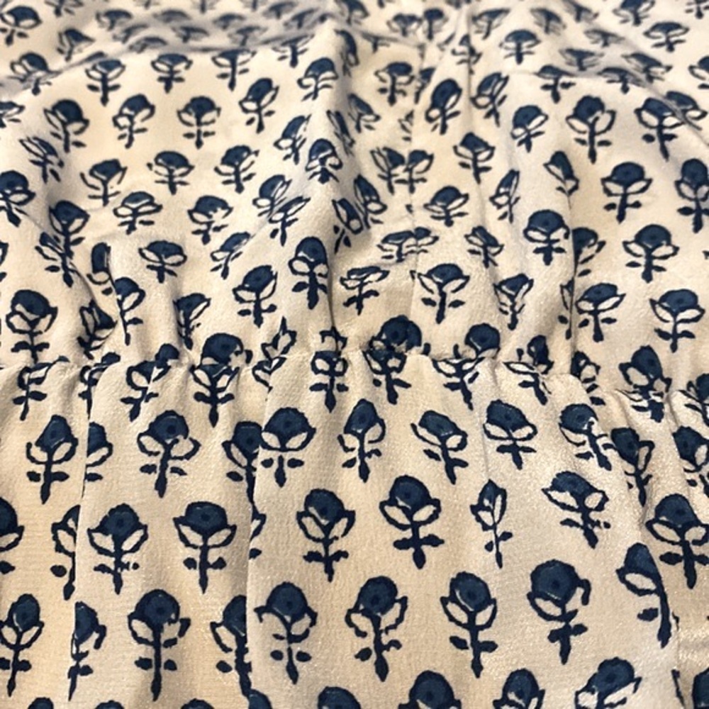 Rebecca Taylor Blue and White Silk Sheer Back Dress ππ€π - Picture 7 of 9